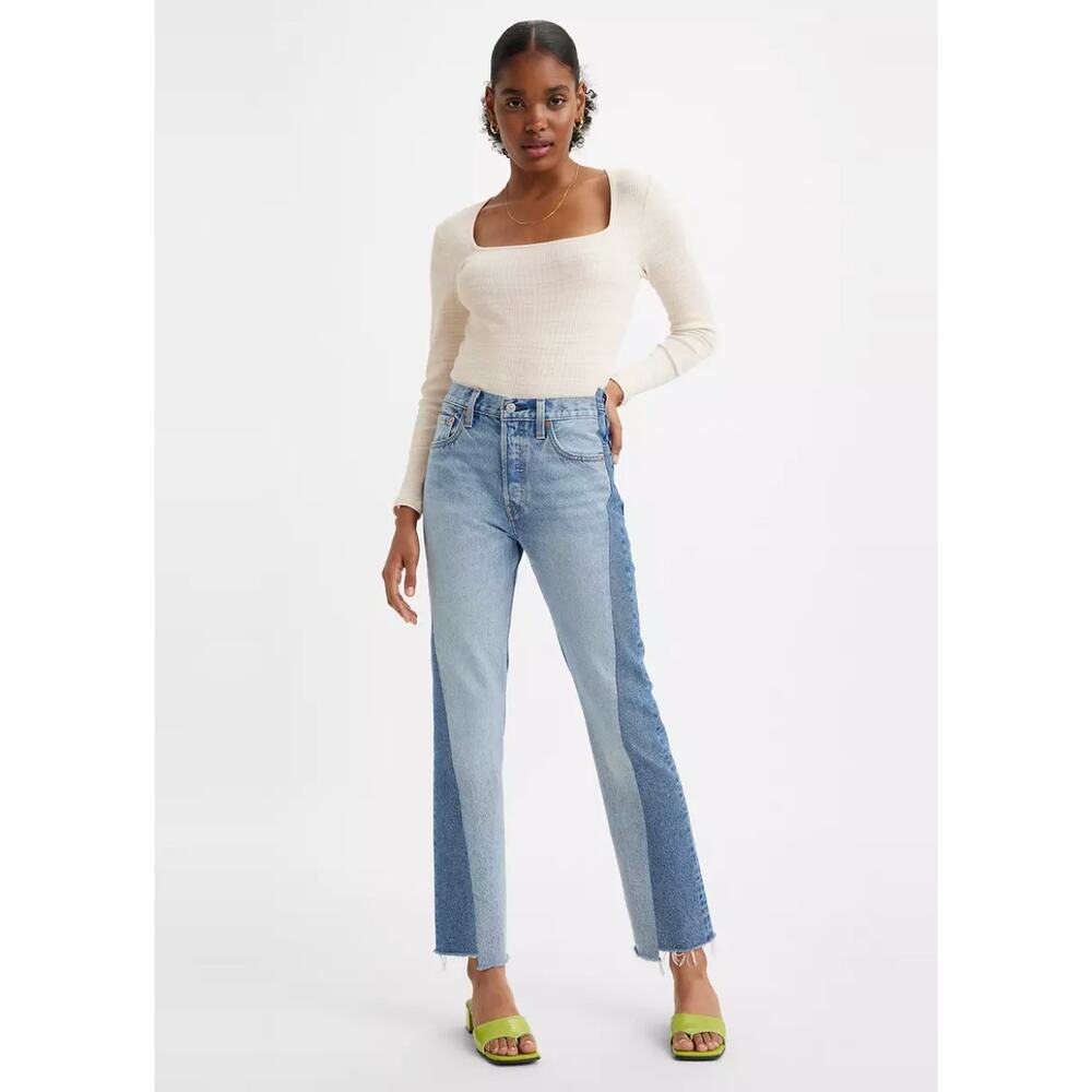 NWT Levi's 501 Original Fit Women's Jeans W28 L30 Medium Blue